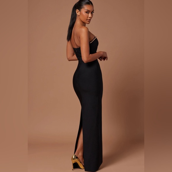 Black sexy night gown - Picture 2 of 4